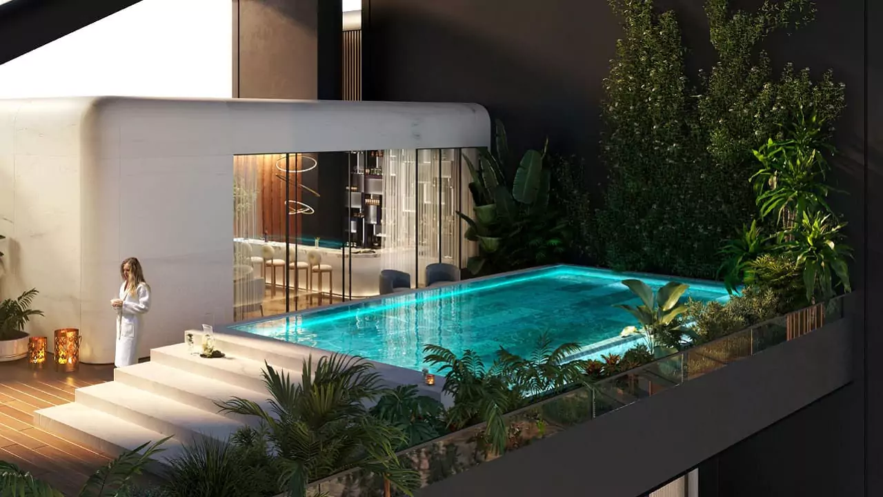 Ganga Realty Sector 90 - Infinity Pool & Clubhouse Facilities